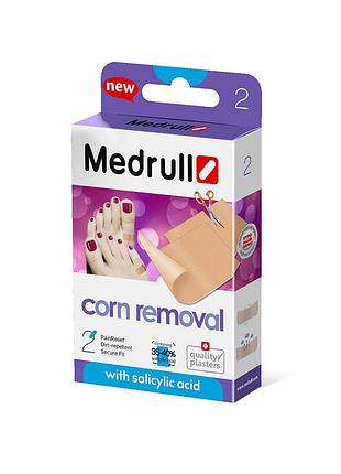 Пластир medrull, у стріпах, для зняття мозолів, розмір 4х6 см, 2 шт.