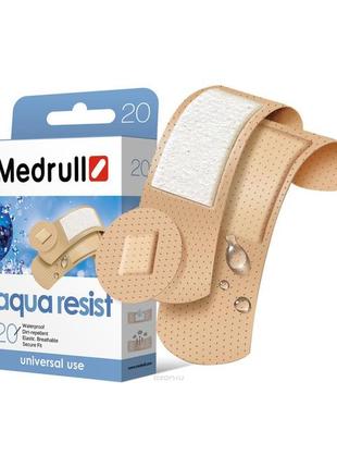 Пластырь медицинский medrull "aqua resist", 20шт.