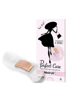 Пластир medrull "perfect care", з прозорого полімерного матеріалу, 5.7х2.5см, кількість 6шт.