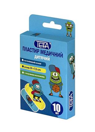 Набор пластырей teta детские с рисунком 10шт