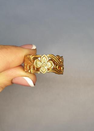 Кільце позолочене "квіти" 22 4,8 г