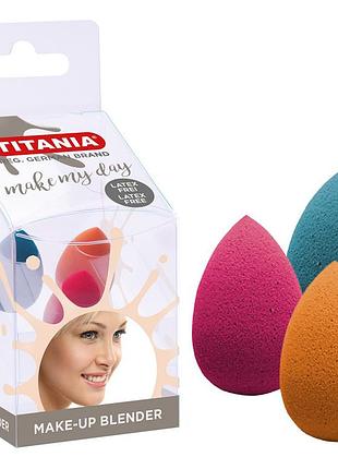 Спонж для макіяжу без латексу 3 шт. titania art.2936 b