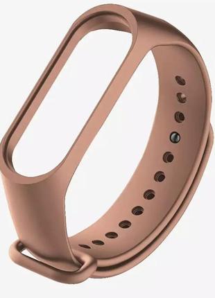 Браслет / браслет для смарт часов mi band 3 / 4 brown1 фото