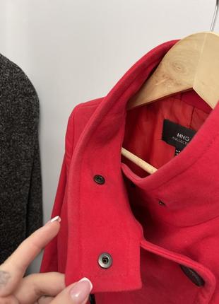 Червоне пальто двухбортне5 фото
