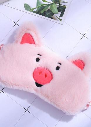 Маска для сну рожева свинка / fs-271