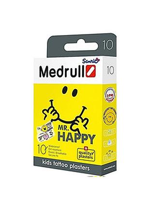 Дитячий пластир medrull тату "mr. happy", 25 х 57 мм