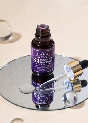 Кислотная сыворотка для проблемной кожи cos de baha bha salicylic acid 4% exfoliant serum 30мл