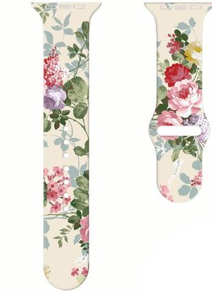 Ремішок mrk ribbed для apple watch 42/44/45 mm secret garden (mrk5577)