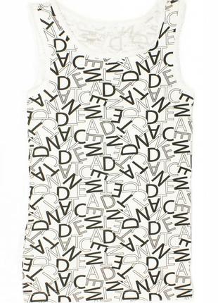 Майка більйова для дівчинки pepperts 308030 134-140 см   чорно-білий 58148