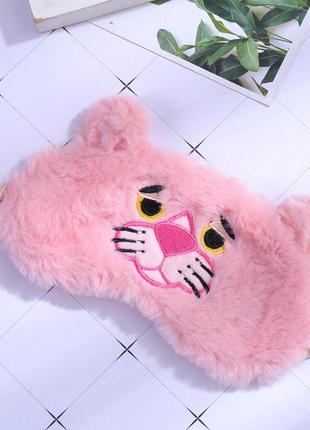 Маска для сна розовая пантера1 фото