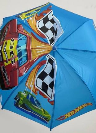 Детский зонт для мальчика hot wheels5 фото