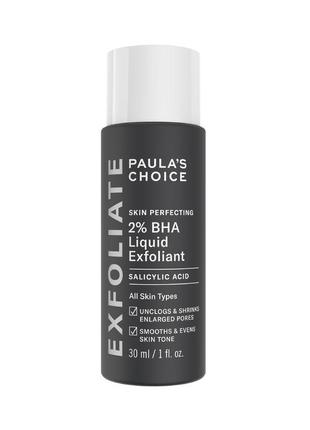 Тонік відлущуючий для обличчя з саліциловою кислотою 2% paula's choice skin perfecting 2% bha liquid exfoliant 30 ml