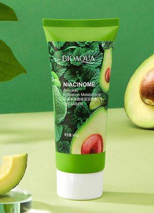 Пенка для умывания bioaqua niacinome avocado с экстрактом авокадо, 100г2 фото
