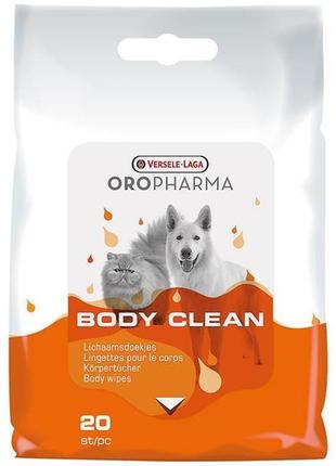 Versele-laga oropharma body clean верселе лага боди клин очищающие салфетки для собак и котов