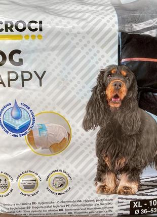Підгузки для собак 36-53 см croci dog napty xl (10 шт/уп)