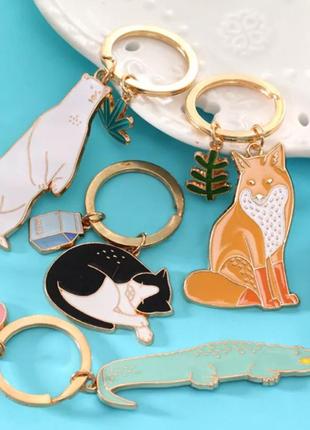 Милый брелок для ключей в форме животных «animal» (белый медведь)