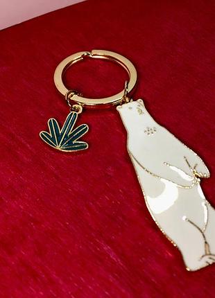 Милый брелок для ключей в форме животных «animal» (белый медведь)