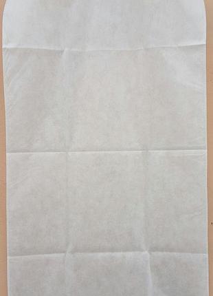Чехол для хранения одежды флизелиновый белого цвета. размер 60 см*140 см, в упаковке 3 штуки