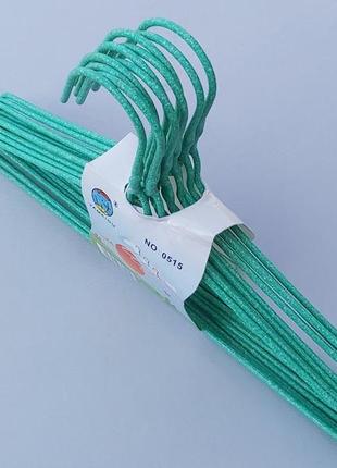 Плічка, довжина 29 см, в упаковці 10 штук, дитячі дріт в порошкового фарбування зеленого кольору