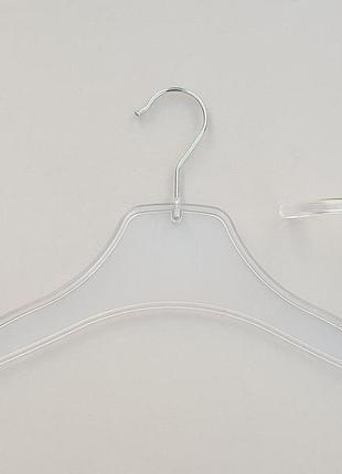 Плечики  вешалки  тремпеля v-vk42 цвет матово-прозрачный, длина 42 см1 фото