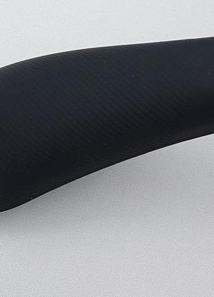 Плечики вешалки тремпеля  широкий матовый soft-touch  черного цвета, длина 44 см5 фото