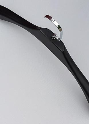 Плечики вешалки тремпеля tzf1102  черного цвета, длина 43 см3 фото