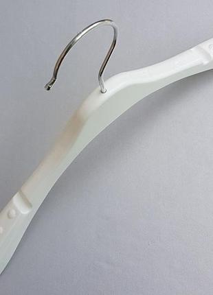 Плічка вішалки тремпеля tz8802 білого кольору, довжина 31,5 см5 фото