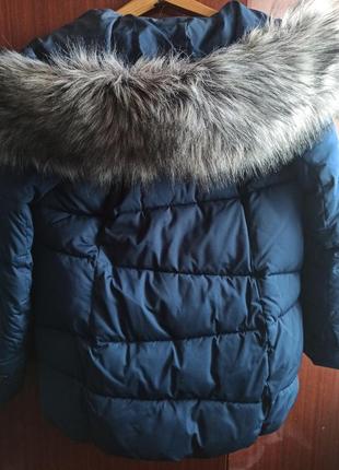 Зимняя куртка пуховик с натуральным мехом2 фото