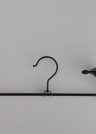 Плічка вішалки тремпеля для штанів і спідниць металеві глянцеві, довжина 31,5 см