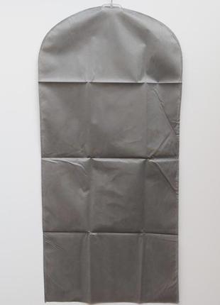 Чохол для зберігання одягу флізеліновий сірого кольору. розмір 60 см*120 см, в упаковці 3 штуки