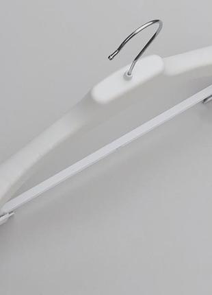 Плічка вішалки тремпеля v-plz46 білого кольору, довжина 46 см4 фото