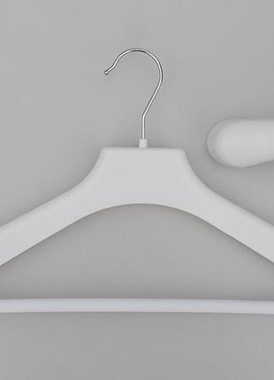 Плічка вішалки тремпеля v-plp42 білого кольору, довжина 42 см