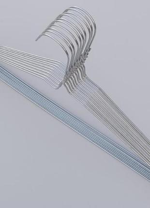 Плечики вешалки тремпеля оцинкованные металлические, длина 40 см, в упаковке 10 штук