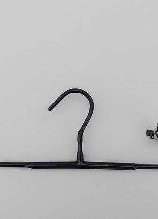 Плічка вішалки тремпеля металеві хромовані в силіконовому покритті, довжина 35 см