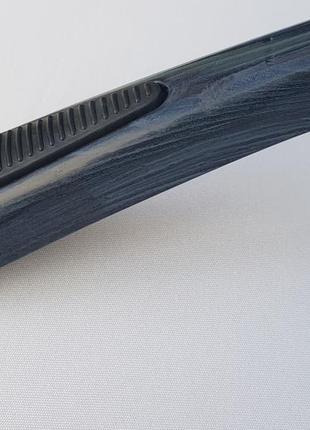 Плічка вішалки з антиковзаючим ребристим плечем колір чорно-синій, довжина 39,5 см2 фото