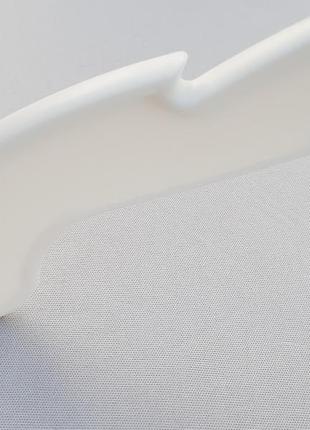 Плічка вішалки тремпеля v-vk42 білого кольору, довжина 42 см5 фото