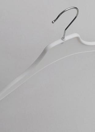 Плечики вешалки тремпеля v-vk42 белого цвета, длина 42 см
