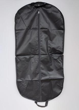 Чохол-сумка для зберігання, пакування і транспортування одягу флізелінова чорного кольору. розмір 60 см*115 см.3 фото