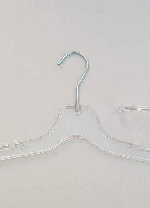 Плечики  вешалки  тремпеля v-ue43 прозрачного цвета, длина 43 см