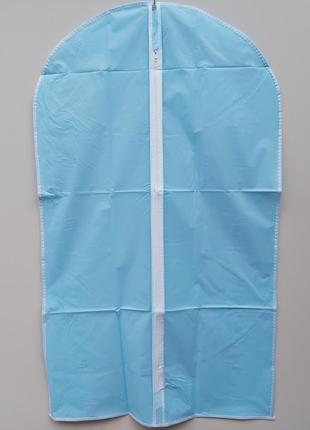 Чохол для зберігання одягу плащівка блакитного кольору. розмір 60х100 см3 фото