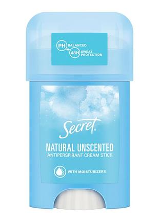 Дезодорант кремовий secret natural unscented 40 мл (5000174244823)