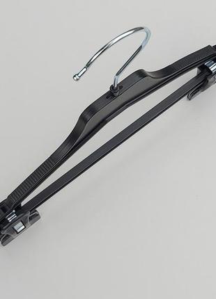 Плечики вешалки тремпеля v-pyz35 черного цвета, длина 35 см