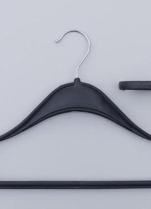 Плічка вішалки тремпеля турків чорного кольору, довжина 40 см