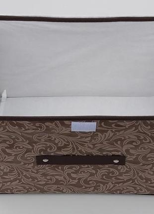 Коробка-органайзер візерунок ш 38*д 25*25 см. для зберігання одягу, взуття чи невеликих предметів4 фото