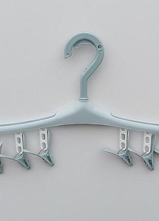 Вертушка ag8 на 8 прищепок, длина 43 см, цвет нежно-голубой