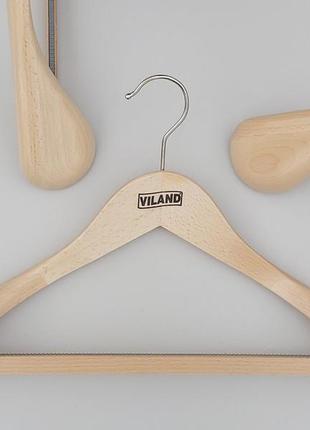 Довжина 43,5 см. плечики дерев'яні світлі широкі