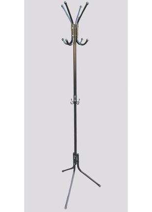 Высота 175 см, диаметр 50 см. вешалка-стойка напольная черного цвета