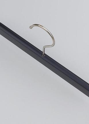 Довжина 35 см. плічка тремпеля дерев'яні чорного кольору для штанів і спідниць2 фото