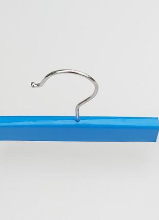 Плічка вішалки тремпеля для штанів і спідниць синього кольору, довжина 25,5 см3 фото