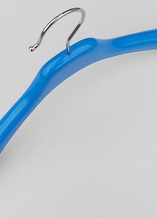 Плічка вішалки тремпеля xt-1102 синього кольору, довжина 34 см4 фото